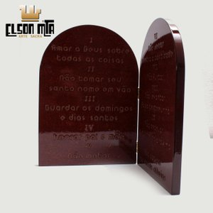 Tábua Mandamentos 24,5x17,5 cm MDF Acabam...