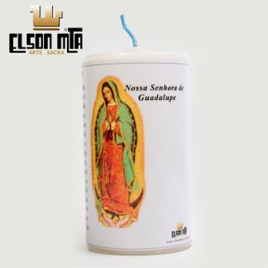 Vela Guadalupe com Oração 14x5,5 cm
