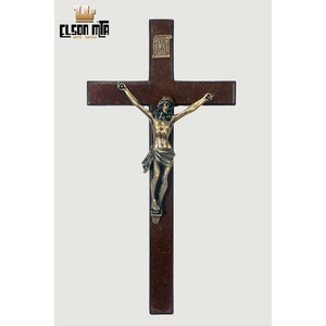 Crucifixo Parede 32x16 cm MDF Acabamento ...