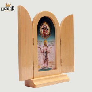 Peregrina Medianeira com Portas 22,5x15 c...