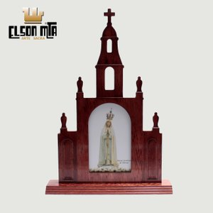 Peregrina Fátima com Vidros 39x27 cm Made...