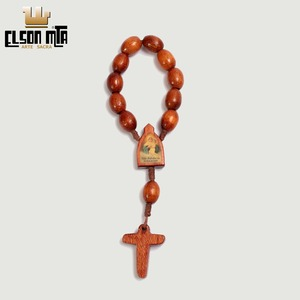 Mini Terço Peregrina 8 mm Madeira Acabam ...