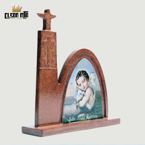 Peregrina São João Batista 12x11 cm MDF A...