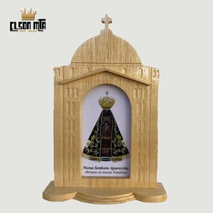 Peregrina Aparecida 20,5x13,5 cm Madeira ...