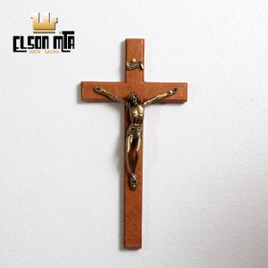 Crucifixo Parede 18,5x9,5 cm MDF Acabamen...
