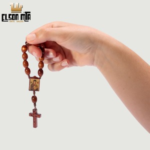 Mini Terço Perpétuo Socorro 8 mm Madeira ...