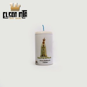 Vela Fátima com Oração 05x5,5 cm