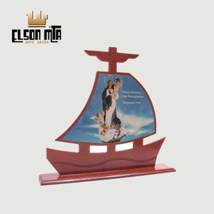 Barco Navegantes 16x18 cm MDF Acabamento ...
