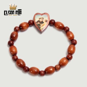 Pulseira Dezena Santo Antônio 6 cm Acabam...