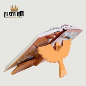 Porta Bíblia Pomba Pequeno 14x25 cm MDF A...