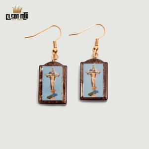 Brinco Anzol Mãe do Redentor 2x1,3 cm Ac ...