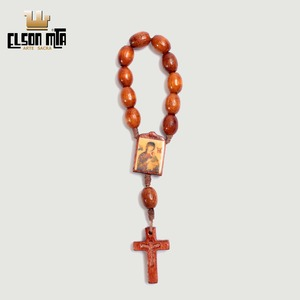 Mini Terço Perpétuo Socorro 8 mm Madeira ...