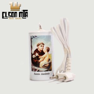 Vela Elétrica Bivolt Santo Antônio 10x05 cm