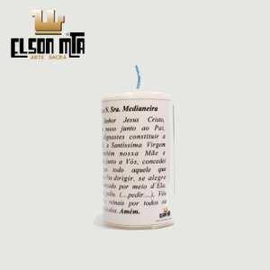 Vela Medianeira com Oração 07x5,5 cm