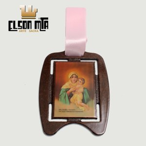 Medalha Berço Feminina MTA 10x7,5 cm Aca ...