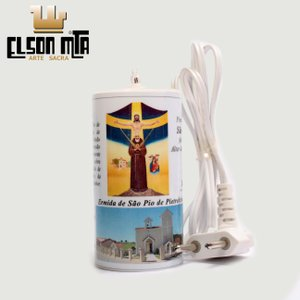 Vela Elétrica Bivolt São Pio 10x05 cm
