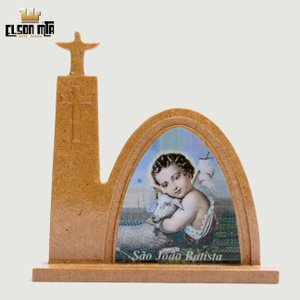 Peregrina São João Batista 12x11 cm MDF  ...