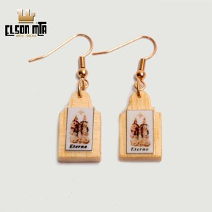 Brinco Anzol Pai Eterno 2x1,2 cm Acabamen...