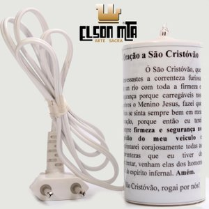 Vela Elétrica Bivolt 14x05 cm PERSONALIZÁVEL