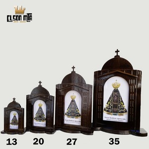 Peregrina Aparecida 27,2x18,4 cm Madeira ...