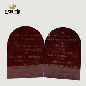 Tábua Mandamentos 24,5x17,5 cm MDF Acabam...