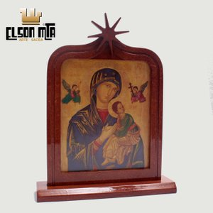 Peregrina Perpétuo Socorro com Vidros 40x...