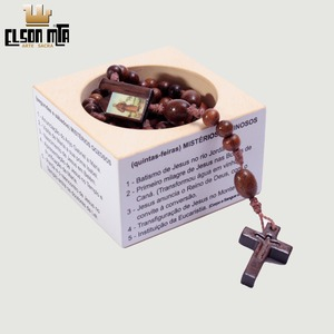 Terço São Francisco com Porta-Terço Madei...