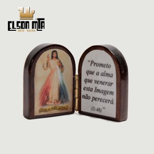 Oratório Jesus Misericordioso 4x6 cm Made...