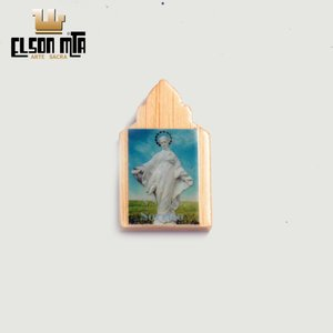 Magneto Sorriso 5x3 cm Madeira Acabamento...