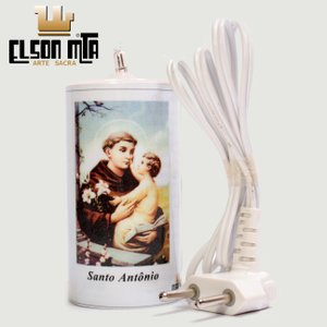 Vela Elétrica Bivolt Santo Antônio 14x05 cm