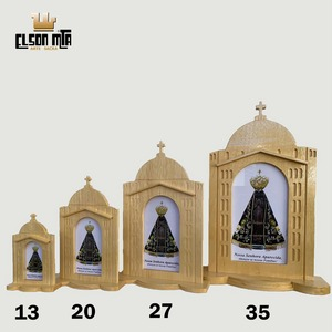 Peregrina Aparecida 20,5x13,5 cm Madeira ...