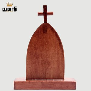 Peregrina Mãe Rainha 08x6,5 cm Madeira Ac...