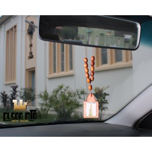 Dezena Retrovisor Fátima 18 cm Madeira Ac...