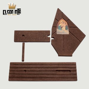 Jangada MTA 14x16 cm MDF Acabamento Imbui...