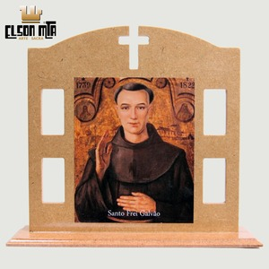 Igreja Frei Galvão 20x22 cm MDF Acabament...