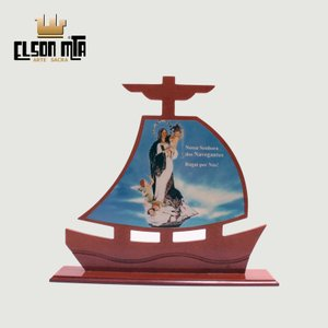 Barco Navegantes 16x18 cm MDF Acabamento ...