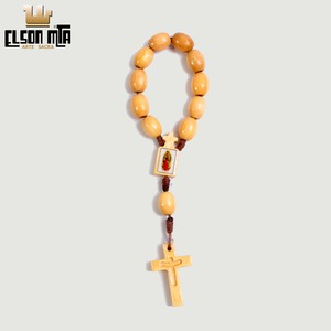 Mini Terço Guadalupe 8 mm Madeira Acabame...