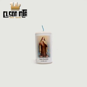 Vela Santa Terezinha com Oração 05x5,5 cm 