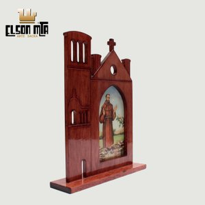 Peregrina São Francisco 23x15 cm Madeira ...