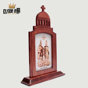 Peregrina Pai Eterno 26x17,5 cm Madeira  ...