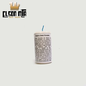 Vela Santa Terezinha com Oração 05x5,5 cm 