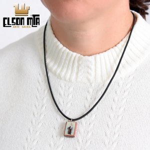 Gargantilha Carmo 17 cm Diâmetro Madeira ...