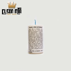 Vela Mãe do Redentor com Oração 05x5,5 cm