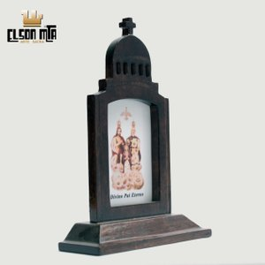 Peregrina Pai Eterno 14x10 cm Madeira Aca...