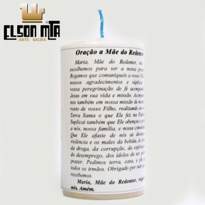 Vela Mãe do Redentor com Oração 14x5,5 cm