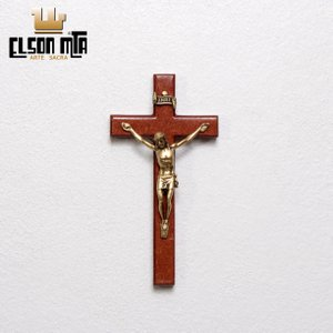 Crucifixo Parede 12,5x6,5 cm MDF Acabamen...