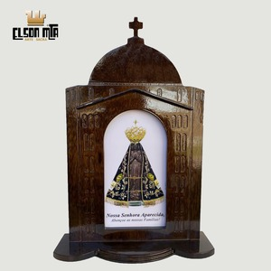 Peregrina Aparecida 27,2x18,4 cm Madeira ...