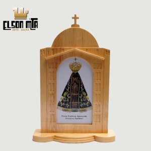 Peregrina Aparecida com Vidros 35,5x23 cm...