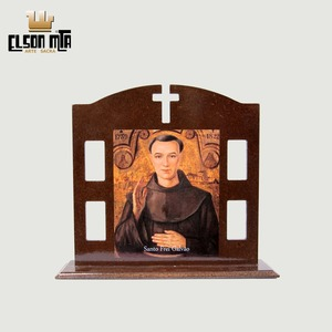 Igreja Frei Galvão 10x11 cm MDF Acabamen ...