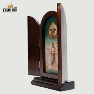 Peregrina Medianeira com Portas 22,5x15 c...